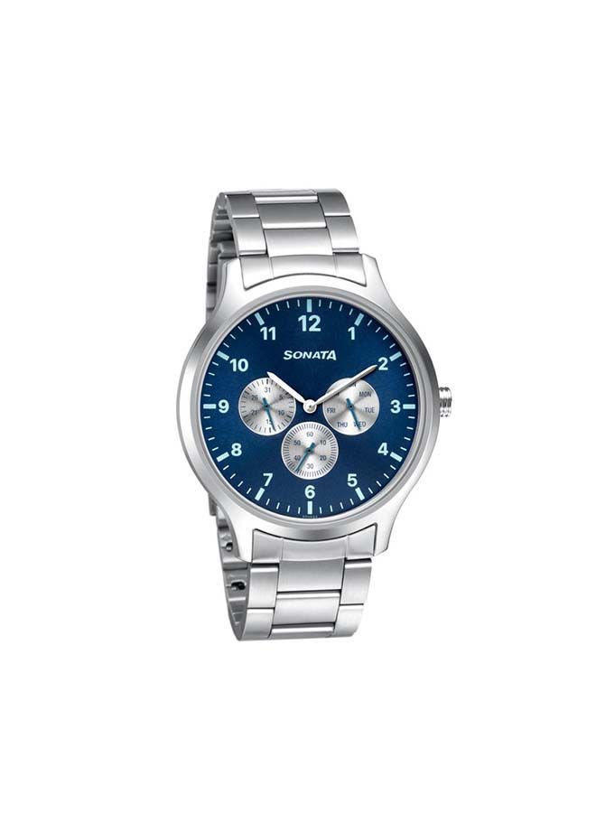 سوناتا ساعة يد معدنية دائرية تناظرية فضية  مم - Image 4