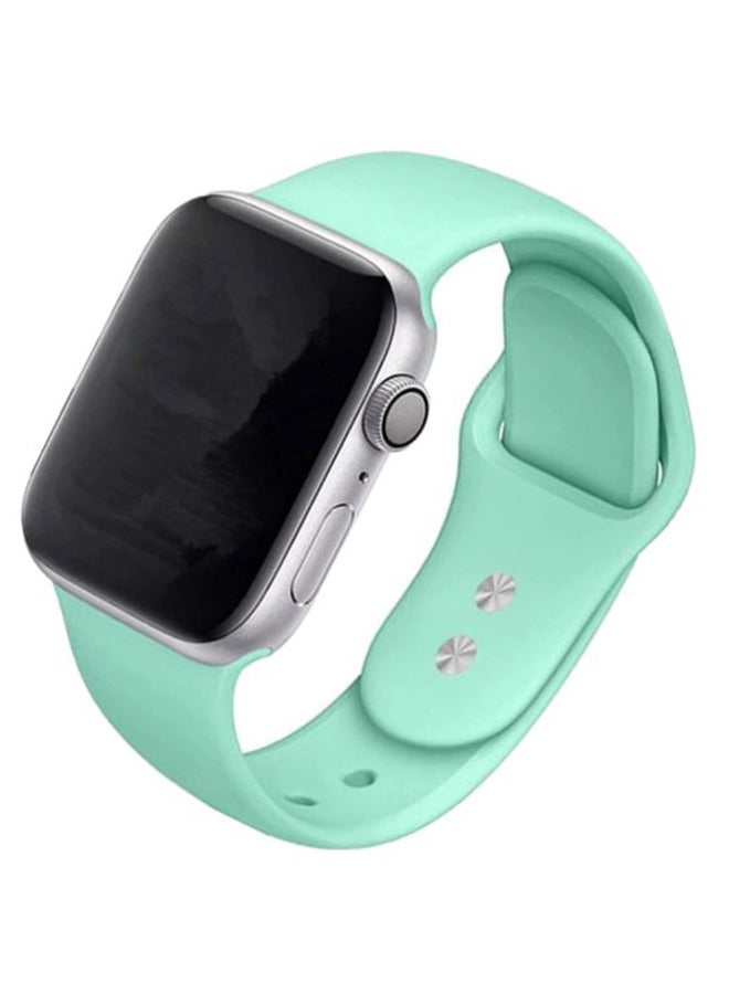 Perfii Solid Replacement Band For Apple Watch Series 5/4/3/2/1 Mint - Image 1