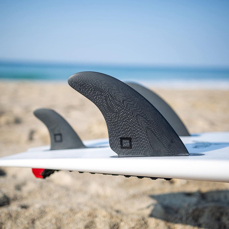 Surf Squared Twin, Thruster or Quad Fin Set - Solid Fiberglass for Lightweight Durability & Top Performance - Compatible with Futures Single Tab Surfboards - Image 2