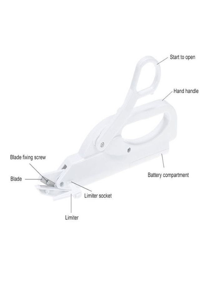 Generic - Electric Scissors, Multipurpose Home Electric Fabric Scissors with Safety Switch, Battery Operated Handheld Electric Scissors Tailor Sewing Scissors Craft Shears for Cutting Paper Leather Cloth - Image 1