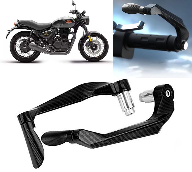 AUTO PEARL 7/8" 22mm Motorcycle Handlebar Brake Clutch Levers Protector Guard Compatible with Hunter 350 (Black) - Image 1