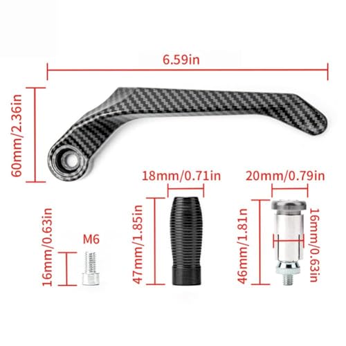 AUTO PEARL 7/8" 22mm Motorcycle Handlebar Brake Clutch Levers Protector Guard Compatible with Hunter 350 (Black) - Image 3