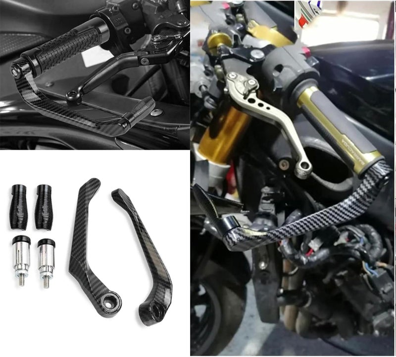 AUTO PEARL 7/8" 22mm Motorcycle Handlebar Brake Clutch Levers Protector Guard Compatible with Hunter 350 (Black) - Image 4