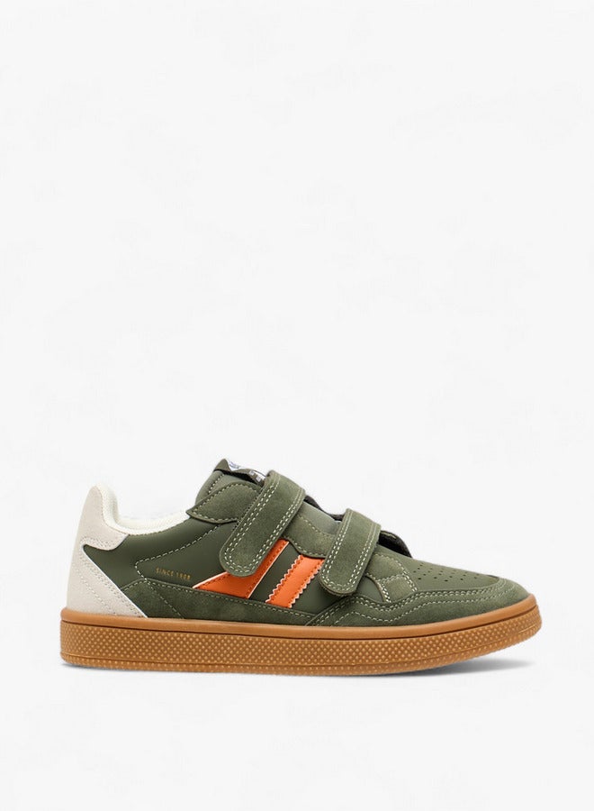 Lee Cooper Boys' Colourblock Sneakers with Hook and Loop Closure - Image 3
