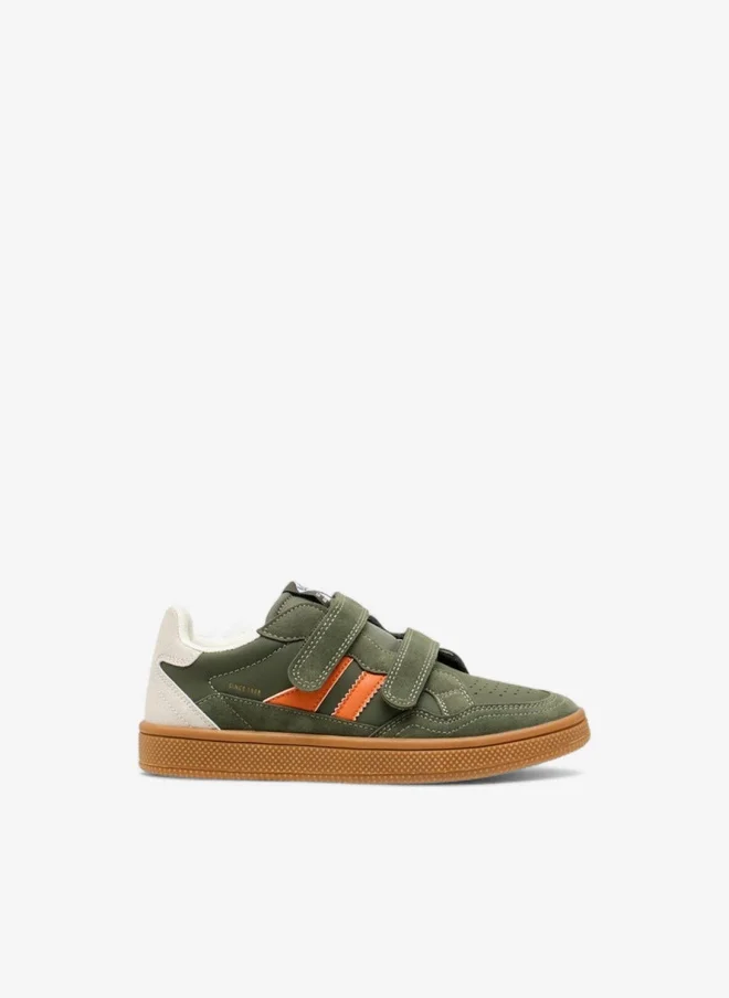 Lee Cooper Boys' Colourblock Sneakers with Hook and Loop Closure