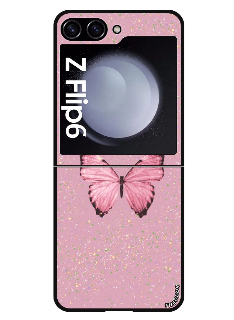 Theodor Protective Case Anti Scratch Shock Proof Bumper Cover For Samsung Galaxy Z Flip 6 Glitter Butt 1 - Image 1