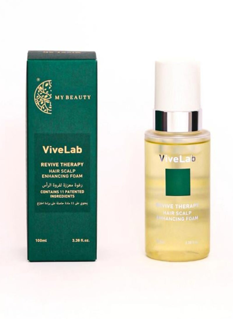 ViveLab 2-Piece Vivelab Revi Solution Anti Hair Loss Scalp Shampoo 300ml & Vive Lab Revive Therapy Hair Scalp Enhancing Foam 100 ml - Image 2