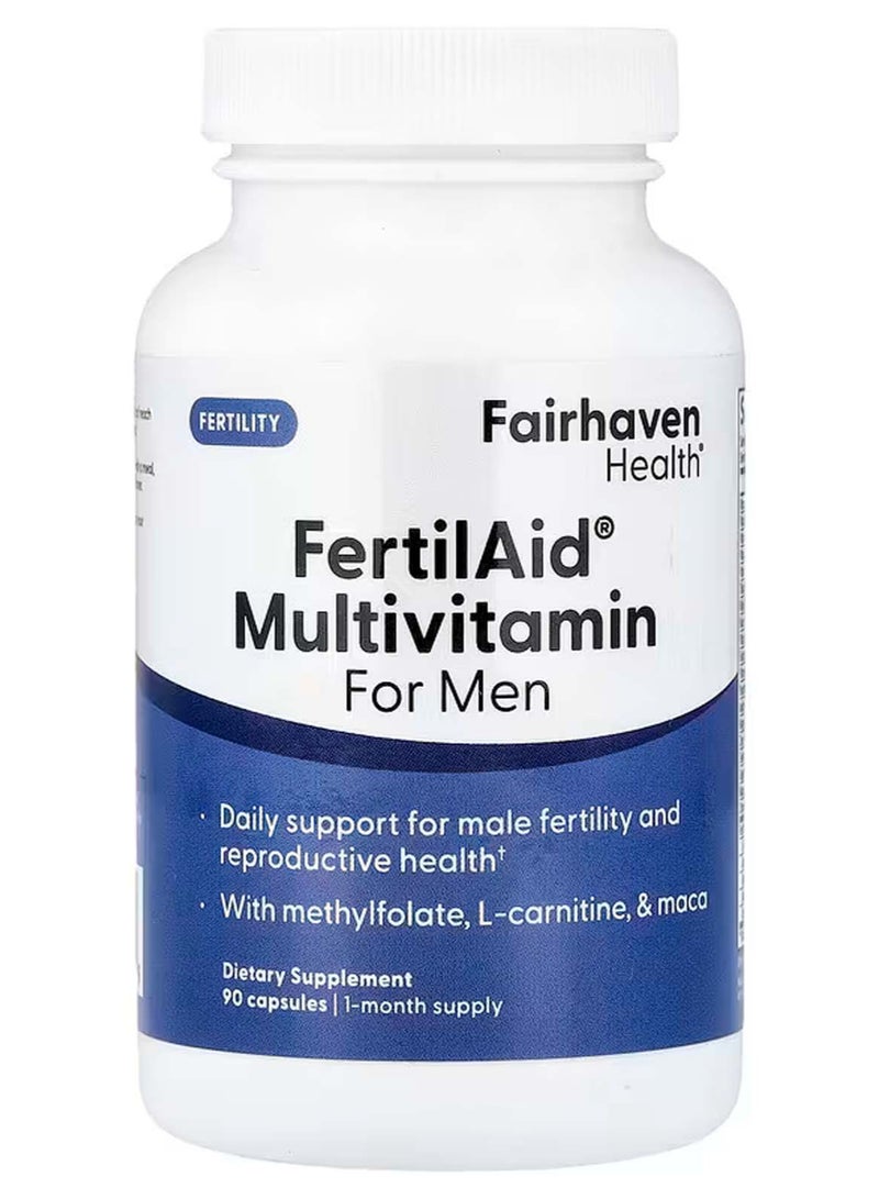 fairhaven health FertilAid for Men 90 Capsules - Image 1