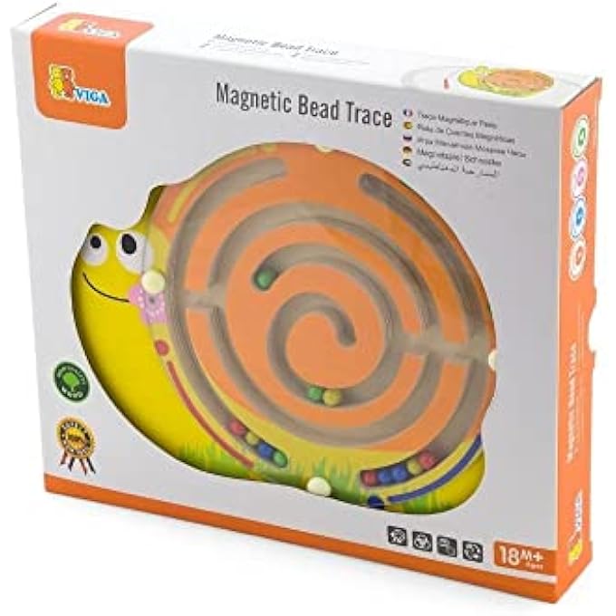 MAGNETIC BEAD TRACE SNAIL FOR KIDS AGES 18+ MONTHS - Image 4