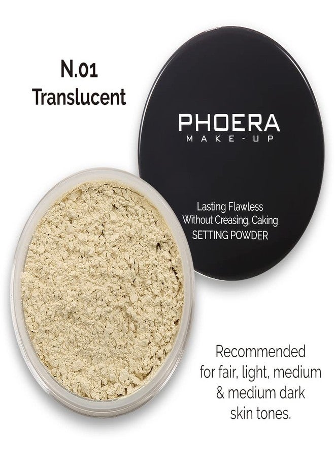 Hilareco PHOERA Foundation Full Coverage,PHOERA Face Powder, Soft Focus Setting Powder, PHOERA Makeup Lightweight Wrinkles Matte Natural Finish for a Flawless Complexion (102 Nude+N.01 Translucent) - Image 5