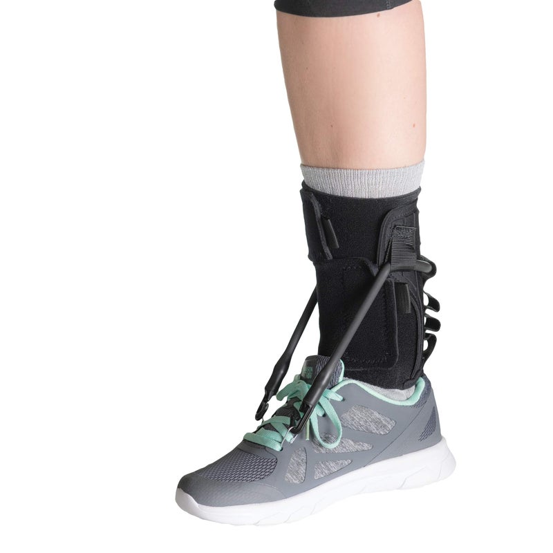 Core Products دعامة القدم FootFlexor لعلاج سقوط القدم للمشي، دعامة كاحل ناعمة للرجال والنساء - متوسطة/كبيرة - Image 2