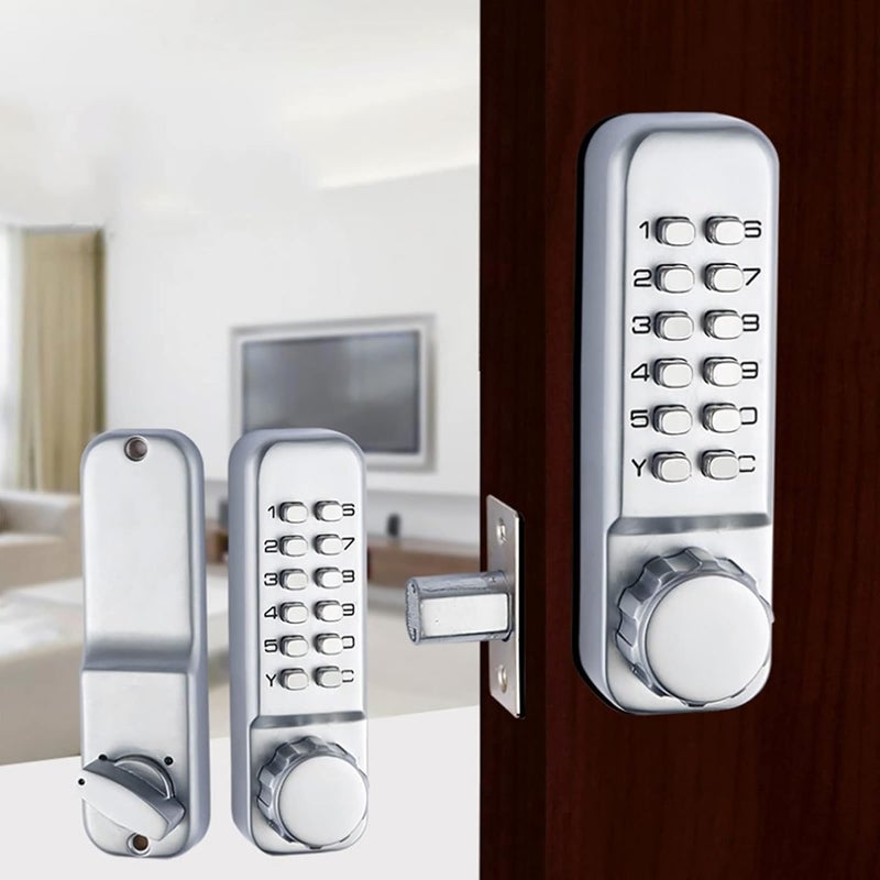 klarako Digital Door Lock Mechanical Keyless Entry Door Lock Password Combination Door Keypad Deadbolt Waterproof Code Door Lock for Home Office - Image 2