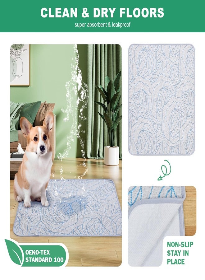 Qeils Pee Pads for Dogs, 4 Pack Reusable Puppy Pads 18"x24" Super Absorbent Leakproof Dog Wee Wee Pads, Anti-Slip Potty Training Pads for Floor, Crate,Couch, Whelping Pads Litter Mat Dog Accesories - Image 2