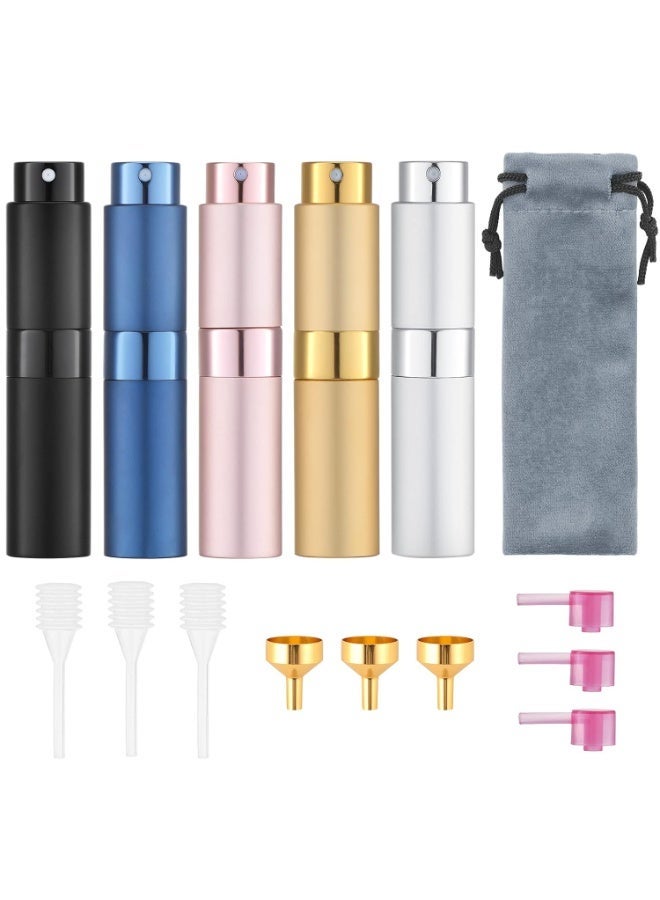 Atomization Mask ShineZone 5 PCS Travel Perfume Atomizer Refillable/8ml | Best Price KSA ...