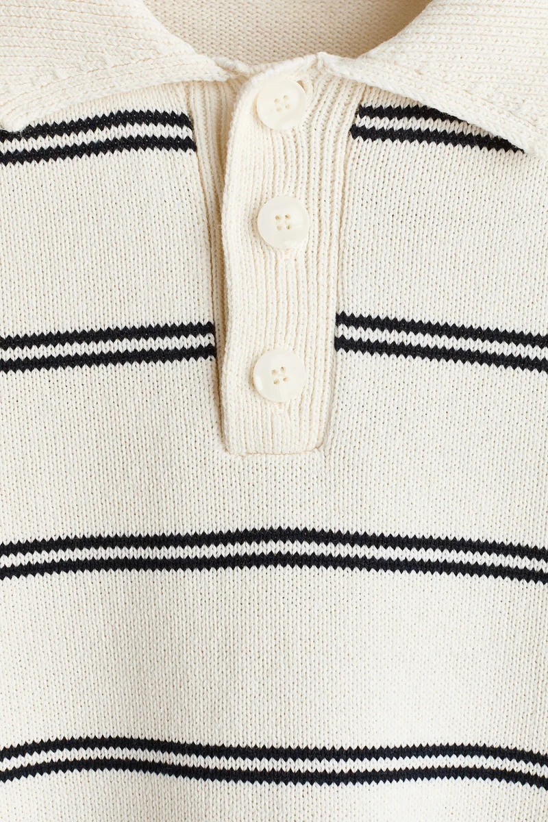 H&M  Regular Fit Knitted polo shirt for Men | Best Price UAE