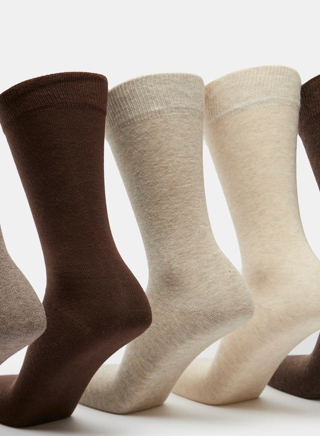 دوتشيني جوارب رجالية سادة بطول الساق - عبوة من  قطع - Image 2