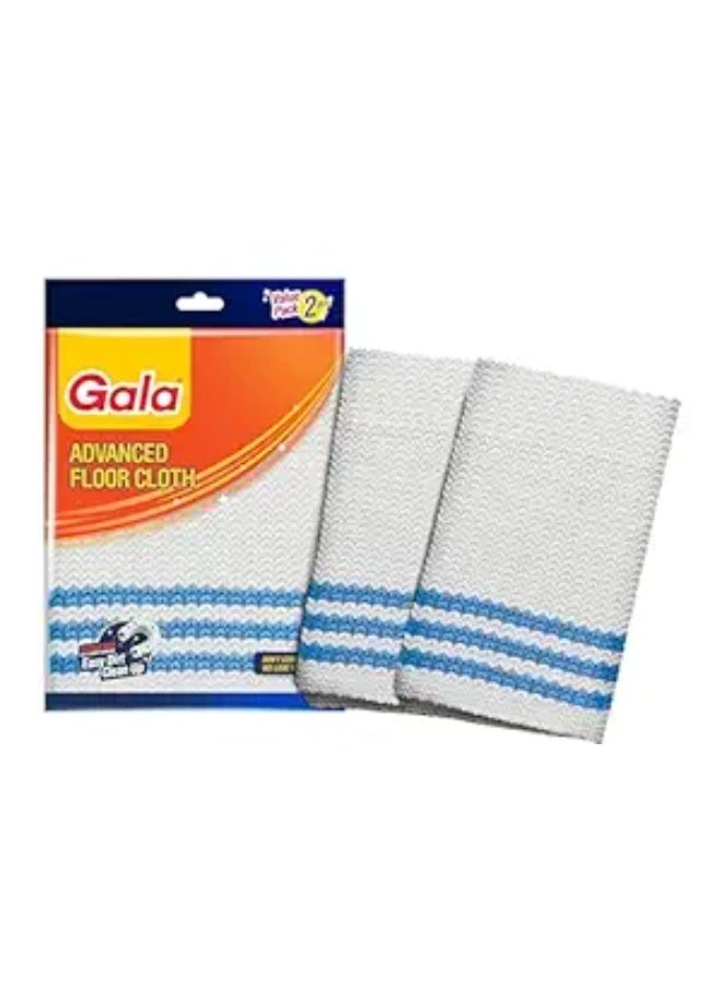 جالا Gala Microfiber Advance Floor Cleaning Cloth(Pocha) for Mopping - White, Pack of 2 (163054) - Image 1