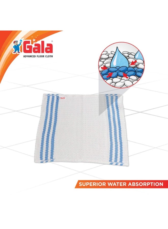 جالا Gala Microfiber Advance Floor Cleaning Cloth(Pocha) for Mopping - White, Pack of 2 (163054) - Image 2