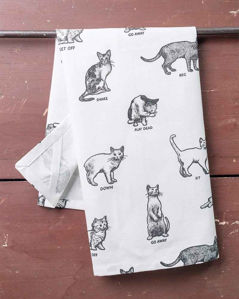 PIXEL HOME Cat Design Premium Cotton Multi-Purpose Towel - Pack of 4 - Image 4