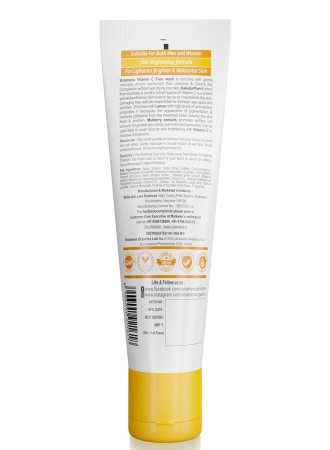 VOLAMENA WITH DEVICE Volamena Vitamin C Face Wash| With Orange & Vitamin C | For glowing Skin | Face Wash For women & Men100 ml - Image 5