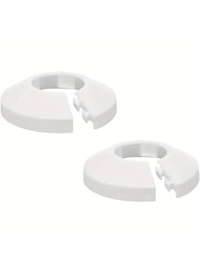 4Pcs White ABS Radiator Pipe Caps 15mm Snap On Threaded Connectors For Bathroom Kitchen - Image 2