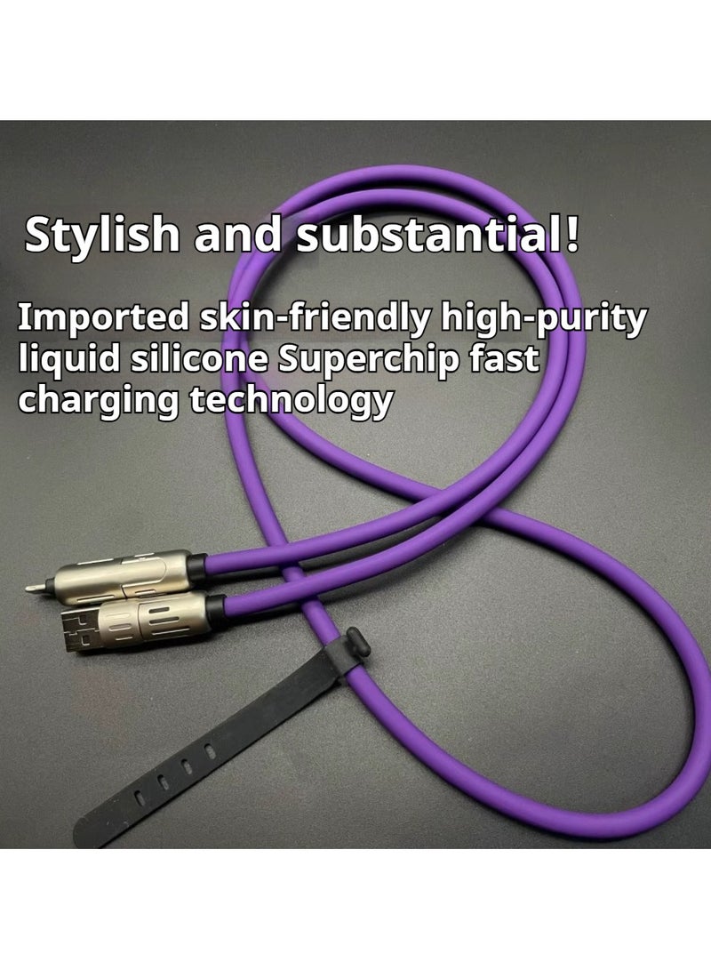 أضف هذا كابل شحن سريع للغاية للهواتف المحمولة 4 في 1 بقوة 240 واط بطول 1.5 إلى 2 متر - Image 5