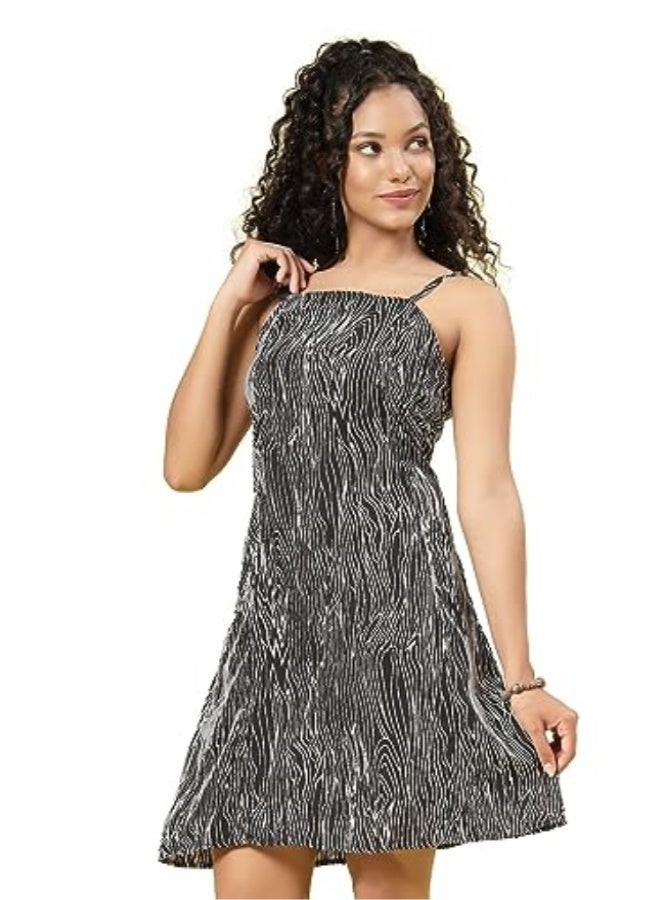 Oomph! فستان نسائي قصير/مصنوع من قماش الكريب - Image 1