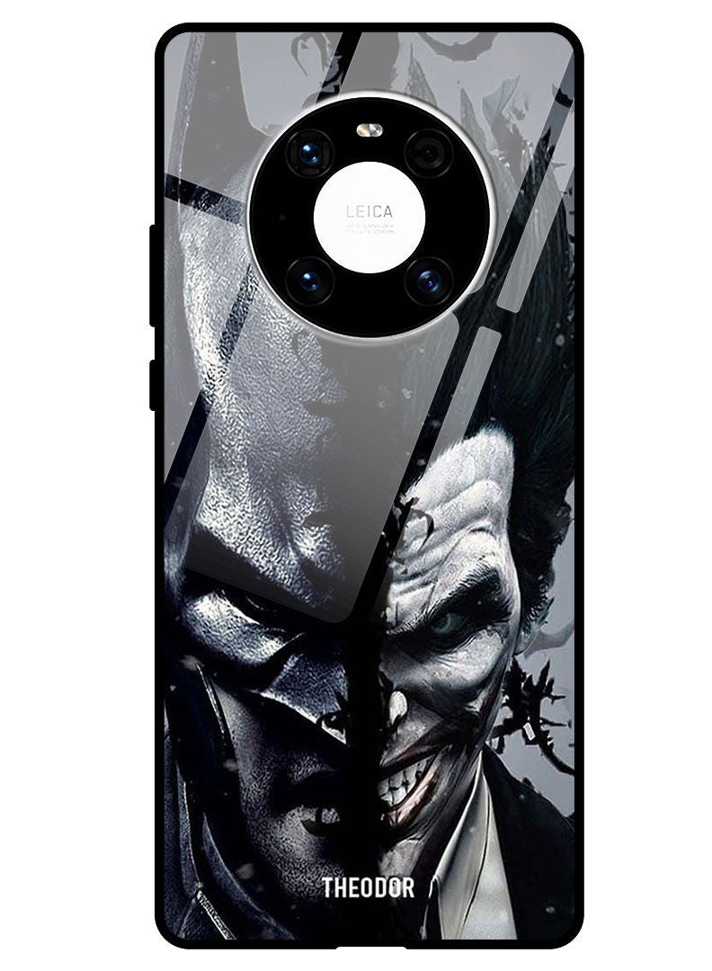 Theodor Protective Tempered Glass Case Cover HUAWEI MATE 40 PRO 5G  Batman & Joke_r - Image 1
