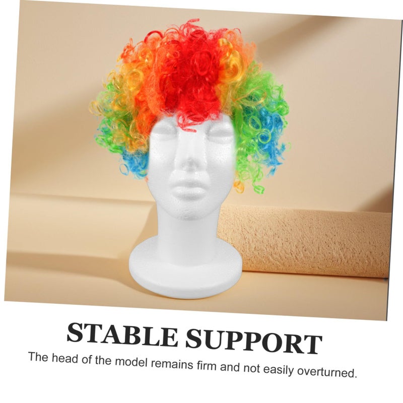 Male Wig Display Head Model with Stable Base for Hats Masks and Glasses - Image 4