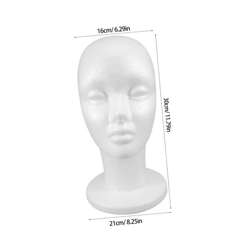 Male Wig Display Head Model with Stable Base for Hats Masks and Glasses - Image 3