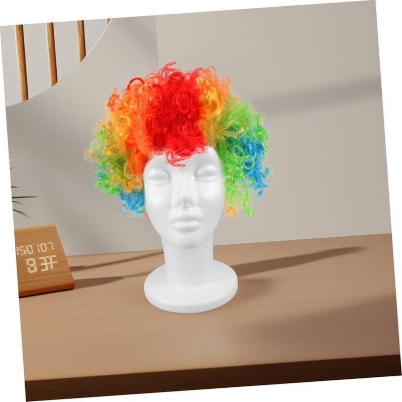 Male Wig Display Head Model with Stable Base for Hats Masks and Glasses - Image 5