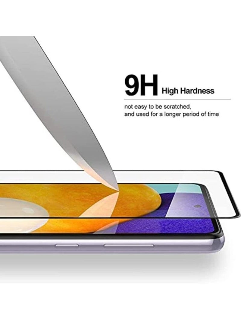 Raxoom 2-Pack 5D Full Coverage Clear Tempered Glass Screen Protector for Samsung Galaxy A73 â€“ Ultra HD Clarity, 9H Hardness, Scratch-Resistant, Bubble-Free, Case-Compatible, Easy Installation, Edge-to-Edge Protection for Maximum Durability - Image 2