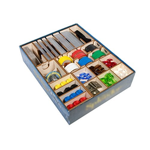 The Broken Token Board Game Organizer Splendor and Cities Expansion Compatible Wood Storage Box with Multiple Trays - Image 5
