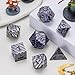 Maywin Luxury Inlay Metal Dice Set Heavy Zinc Alloy Dice with Decorative Inlay for DND RPG Games - Image 4