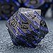 Maywin Luxury Inlay Metal Dice Set Heavy Zinc Alloy Dice with Decorative Inlay for DND RPG Games - Image 2
