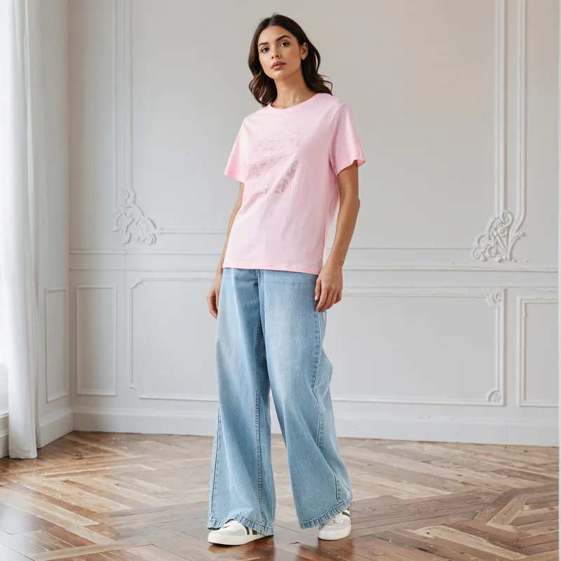 Splash FAV Graphic Print Crew Neck T-shirt