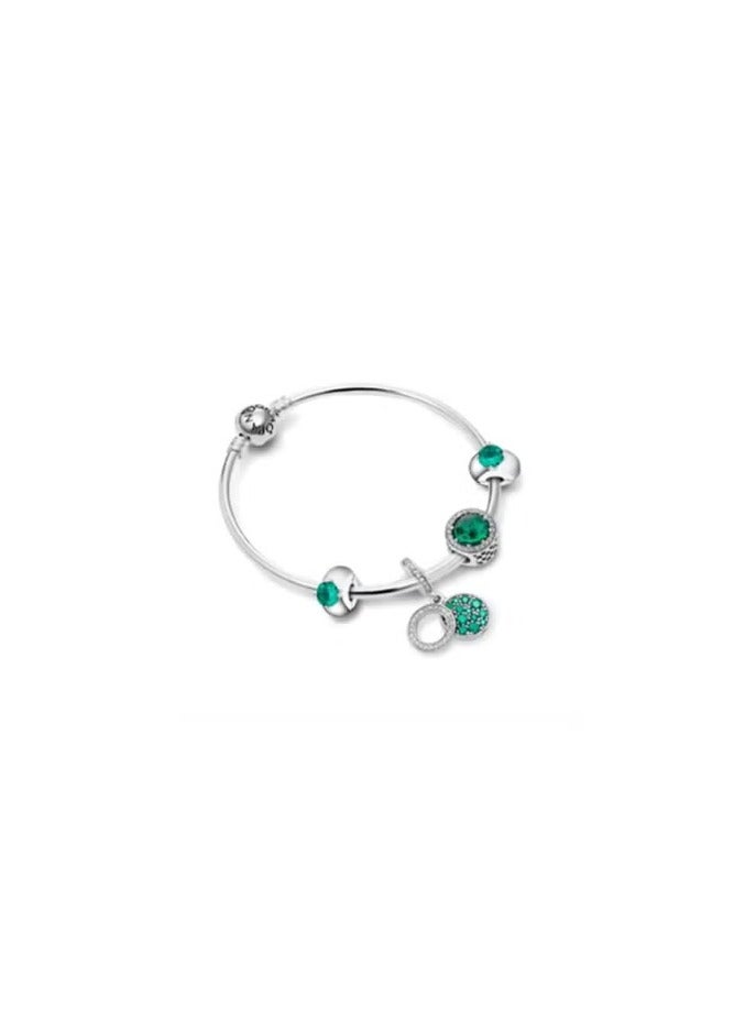 DORA green charm bracelet - Image 1