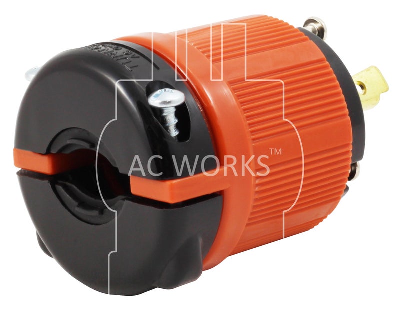 AC WORKS Super Durable Industrial Grade Locking Style Replacement Wiring Male Plug (L15-30 30A 3-Phase 250V) - Image 4