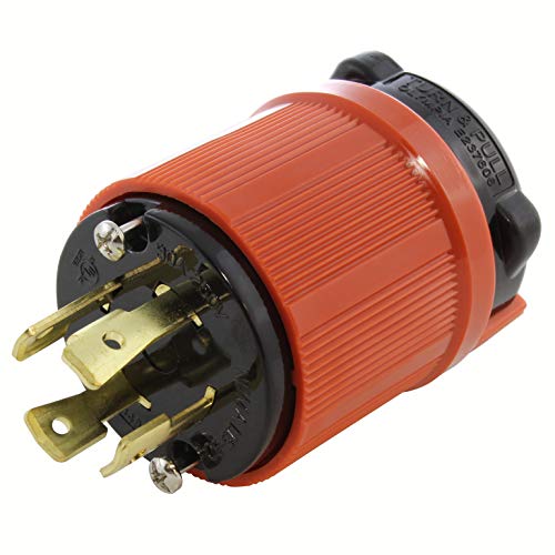 AC WORKS Super Durable Industrial Grade Locking Style Replacement Wiring Male Plug (L15-30 30A 3-Phase 250V) - Image 1