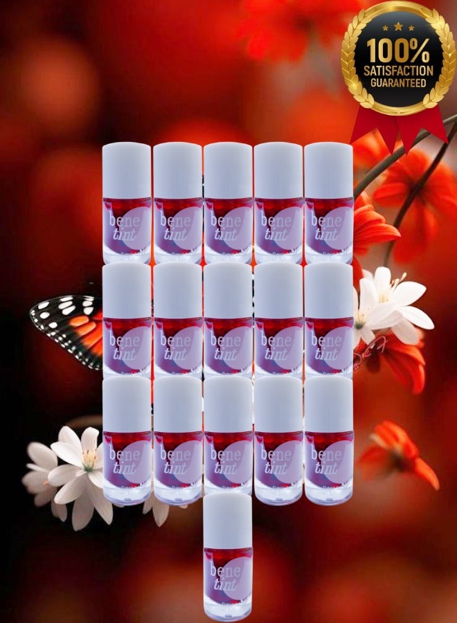 Bene 16 Pieces Bene Tint Daroge Lip Gloss Rose Red 12ML - Image 1