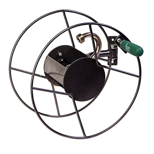 Yard Butler Hose Reel Mounts - Compact and Versatile Garden Hose Holder with Swivel and Mounting Options - Great for Garden Storage, 180 Degree Pivot - Image 1