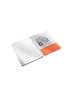 LEITZ Leitz A4 Flexible Cover Notebook, Blue (Wire Bound, 80 Sheets, Ruled, 90 gsm Ivory Paper, Wow Range), Pack of 1  - Image 4