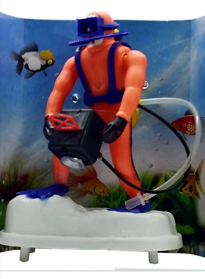 Mistletoe� Aquarium Scuba Diver (Camera Man) for Fish Tank Ornament Decoration Pack of 1,Decorative Air Operated Action Toy (Air Pump not Include) - Image 3