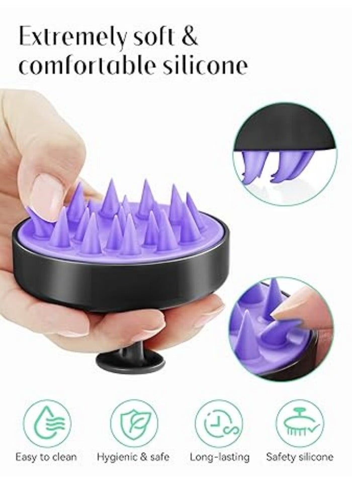 Generic Shampoo Scalp Brush Massager Hair Growth, Scalp Scrubber with Soft Silicone Bristles for Hair Growth & Dandruff Removal, Hair Brush for Scalp Exfoliator.  - Image 3