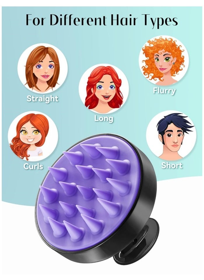 Generic Shampoo Scalp Brush Massager Hair Growth, Scalp Scrubber with Soft Silicone Bristles for Hair Growth & Dandruff Removal, Hair Brush for Scalp Exfoliator.  - Image 5