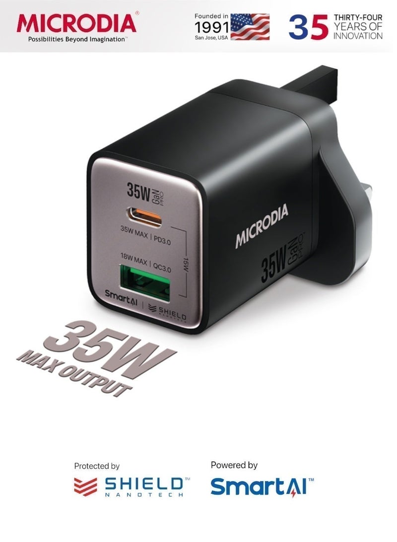 MICRODIA 【MICRODIA】 5-in-1 Ramadan Gift Bundle - 23W 4-in-1 Magnetic Charging Station, 35W GaN Wall Charger, 5000mAh Mini Power Bank & 100W Digital Display USB-C Cable - Image 4