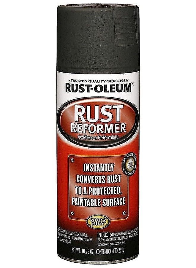 RUST-OLEUM 248658 Rust Reformer Spray, 10.25 oz, Black 