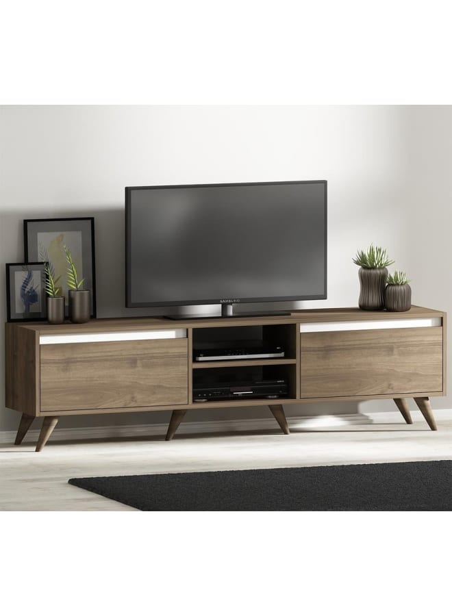 Retro RA-U49 TV Table 140 x 50 x 30 cm - Brown x White - Image 3