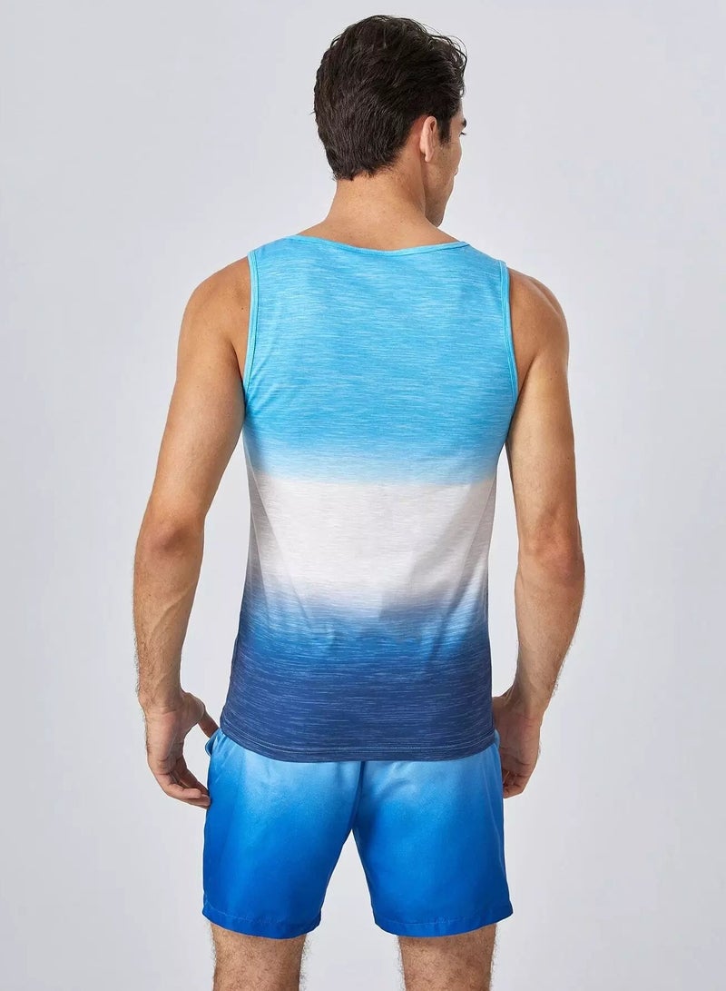 Men Ombre Tank Top - Image 2