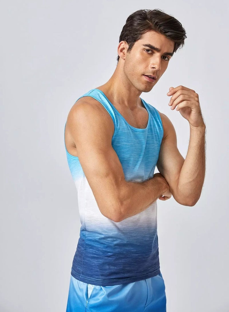 Men Ombre Tank Top - Image 3